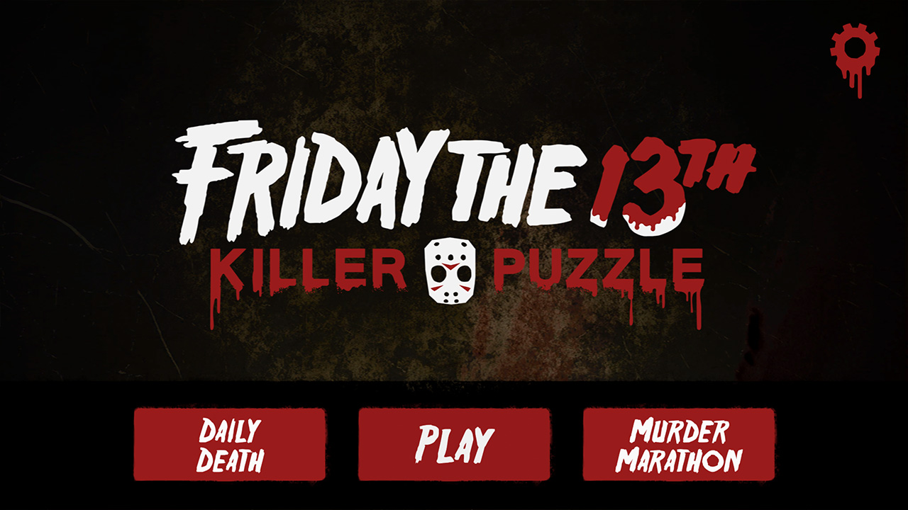 Friday the 13th: Killer Puzzle title menu