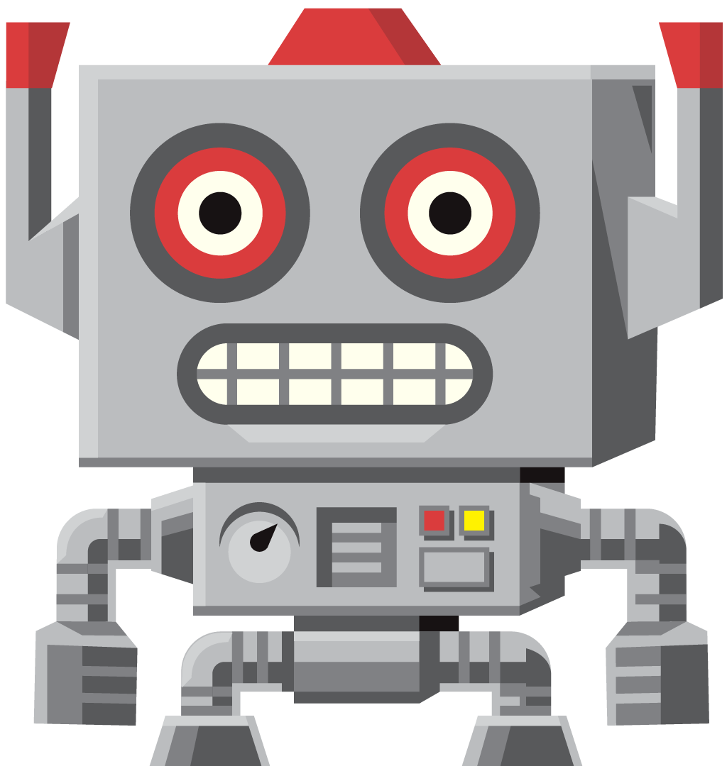 Slashy Camp Robot character