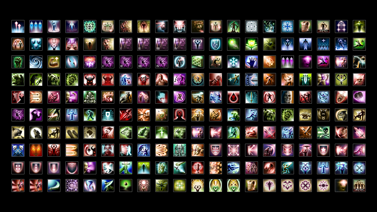 Dragon Age: Origins ability icon collection
