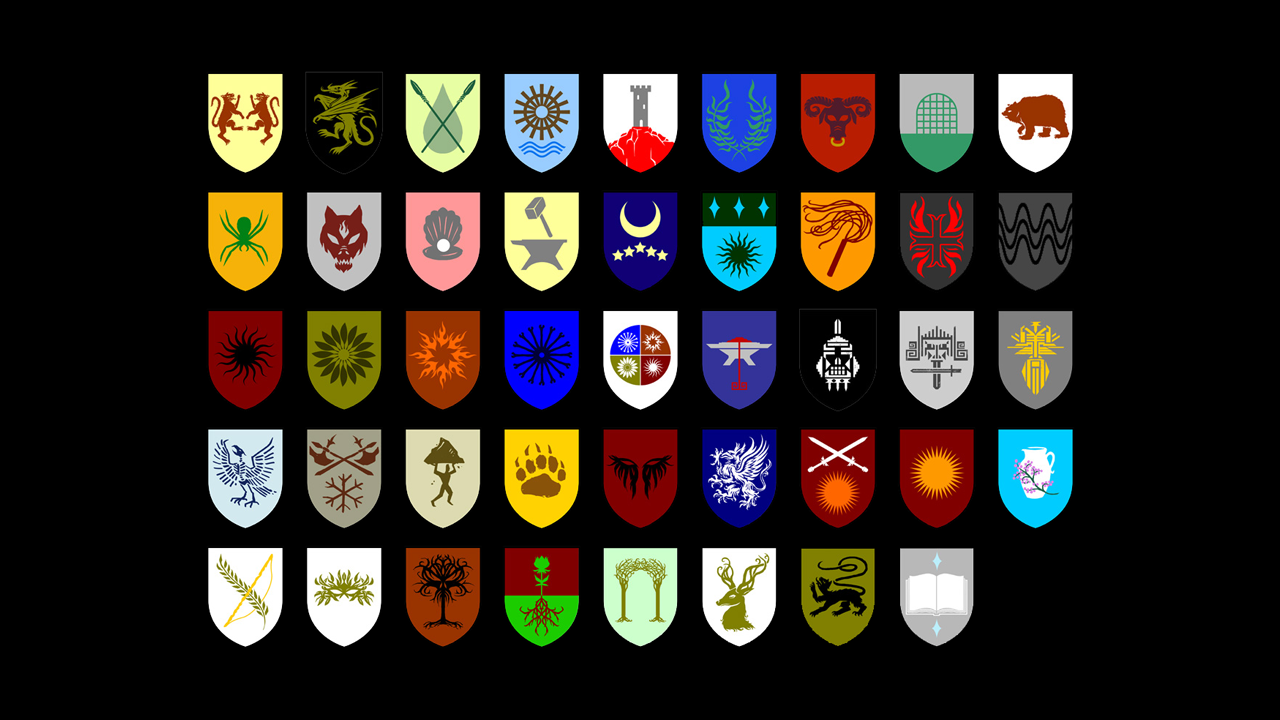 Dragon Age: Origins heraldry and faction symbol collection
