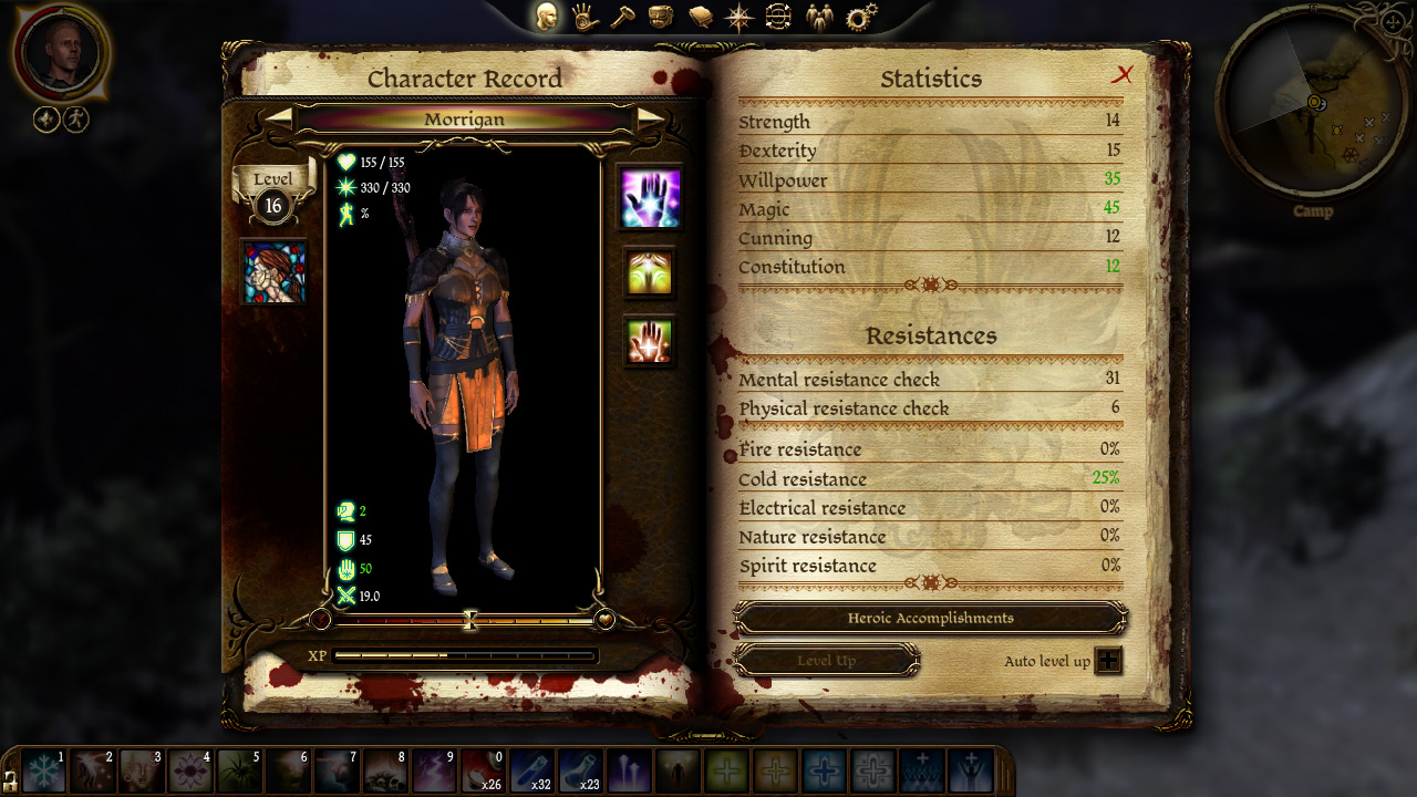 Dragon Age: Origins PC character record