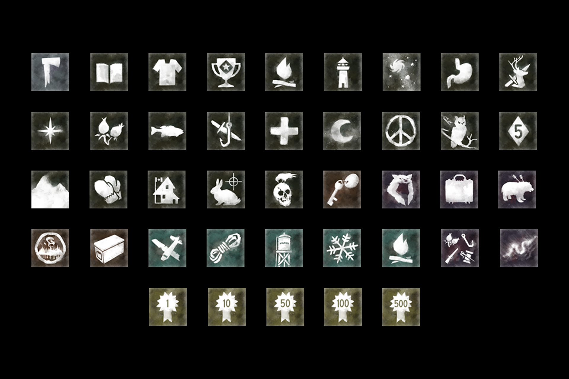 The Long Dark trophies