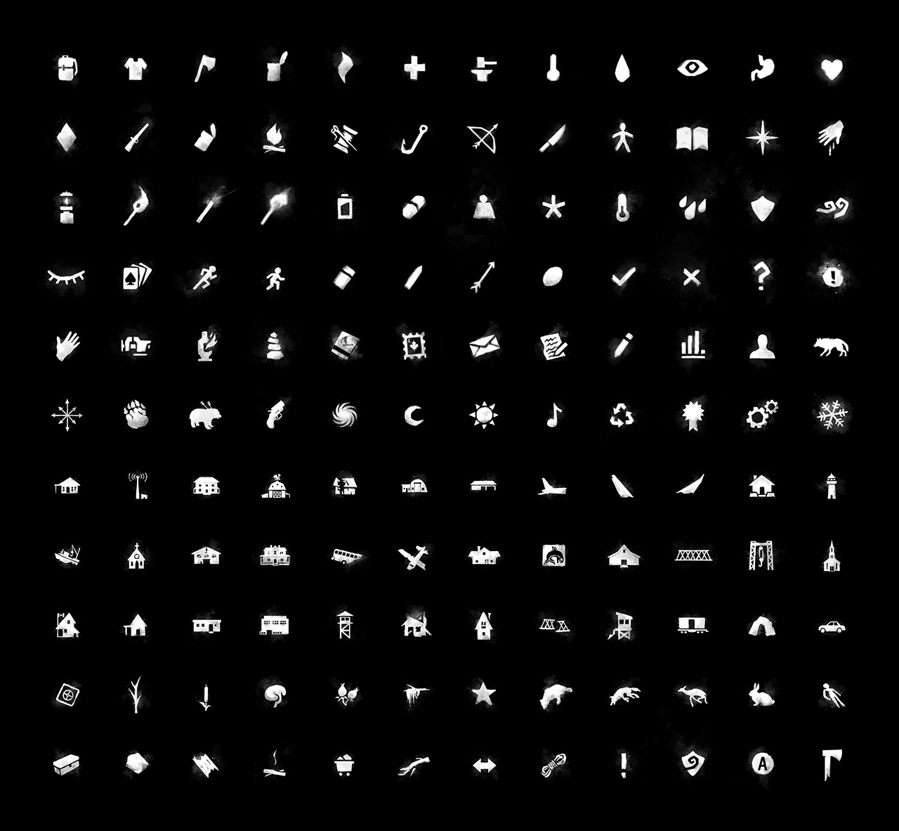 The Long Dark interface icons