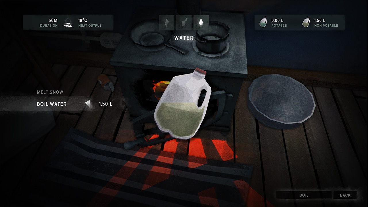The Long Dark contextual item interface
